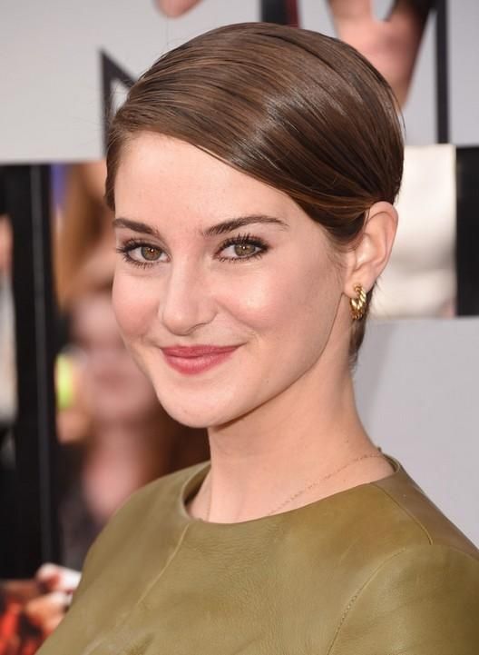 Well Known Pixie Haircuts Without Bangs Inside Formal Hairstyles For Pixie Cuts – Shailene Woodley's Straight (View 1 of 20)