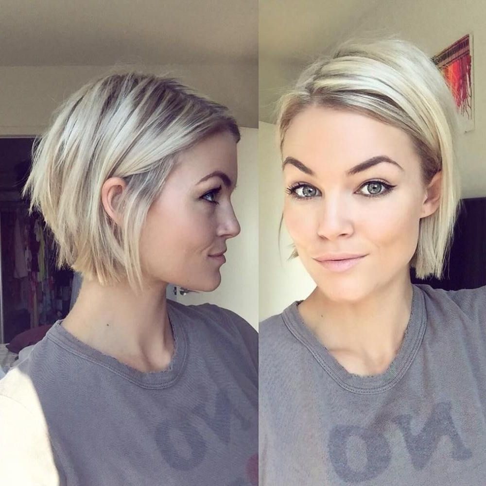 100 Mind Blowing Short Hairstyles For Fine Hair | Chin Length Bob Within Updos For Thin Fine Hair (View 6 of 15)