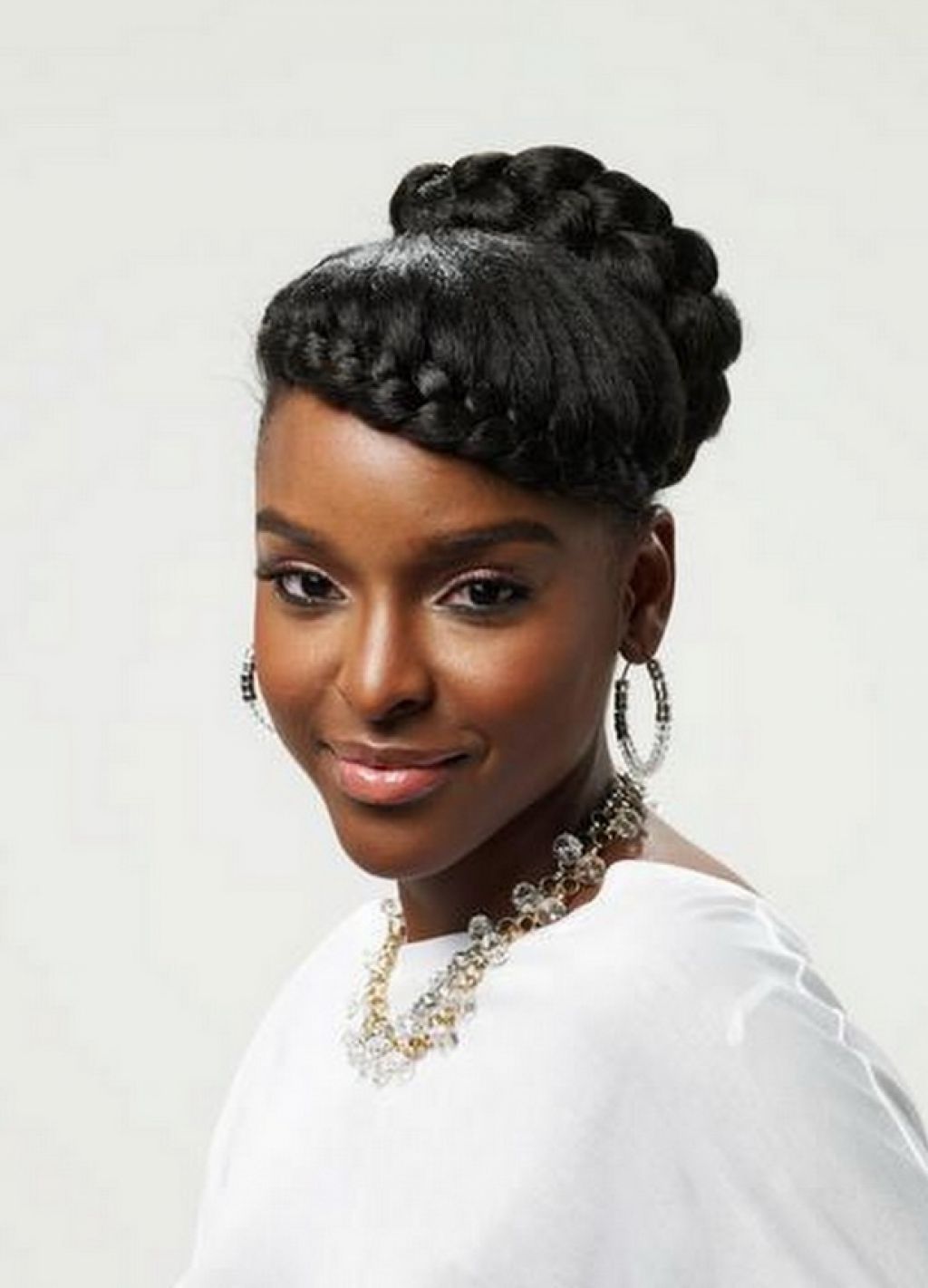 15 Fashionable Natural Updo Hairstyles | Braid Hairstyles, Goddess Throughout Braided Bun Updo African American Hairstyles (View 9 of 15)