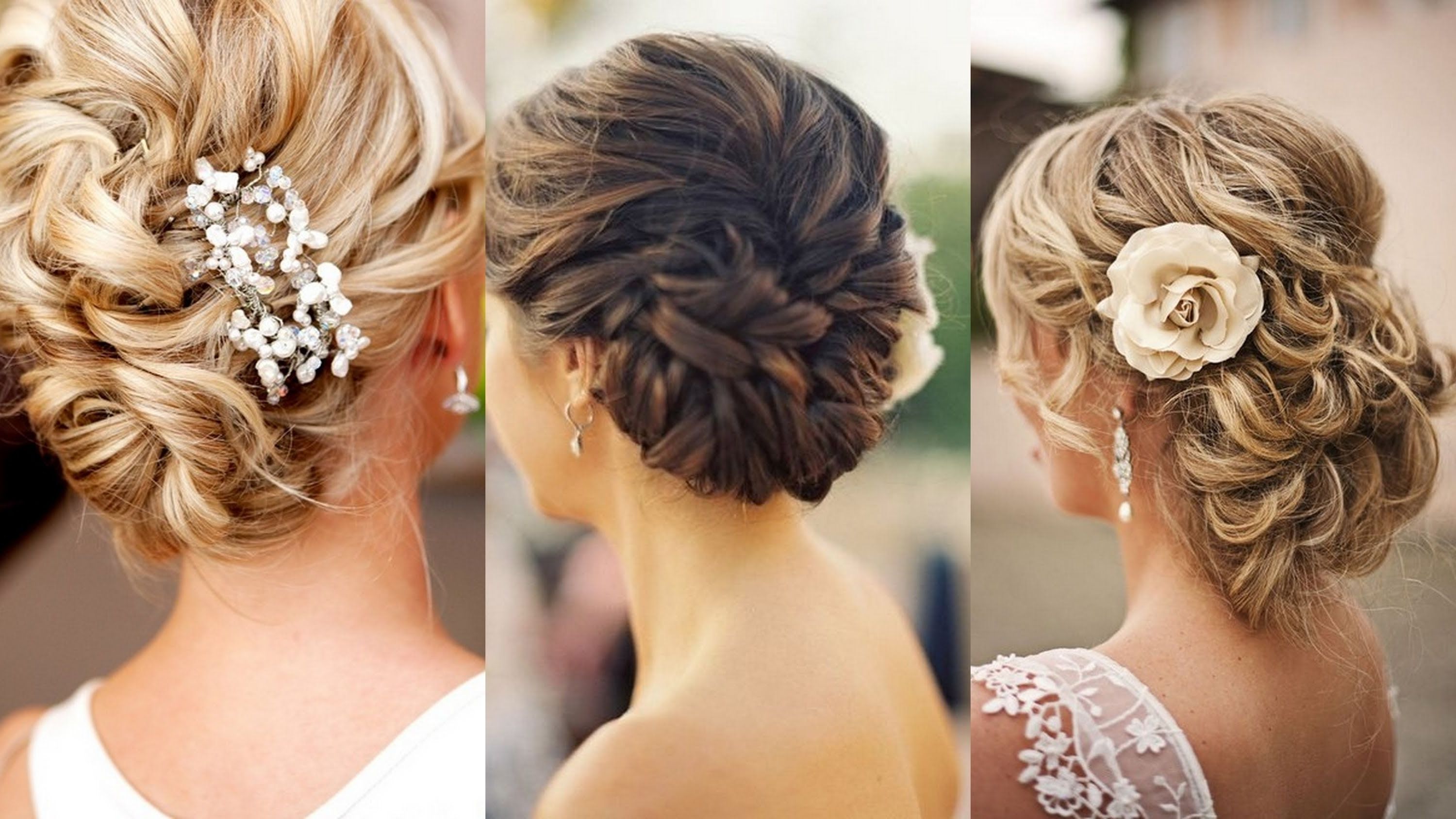 15 Glamorous Wedding Updos – Youtube Intended For Formal Updos For Thin Hair (View 5 of 15)