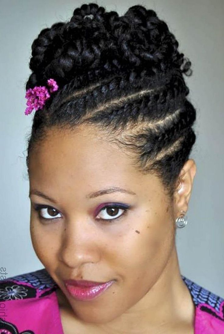 15 Updo Hairstyles For Black Women Who Love Style In African Braid Updo Hairstyles (View 10 of 15)