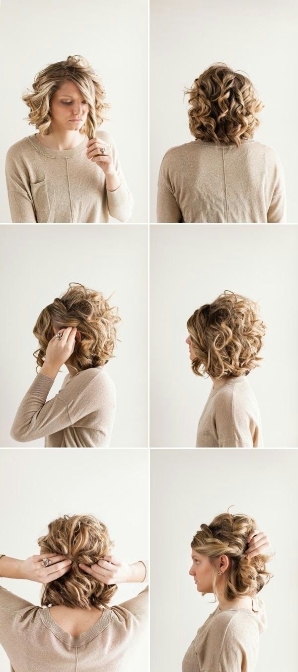 18 Pretty Updos For Short Hair: Clever Tricks With A Handful Of In Cute And Easy Updo Hairstyles For Short Hair (View 2 of 15)