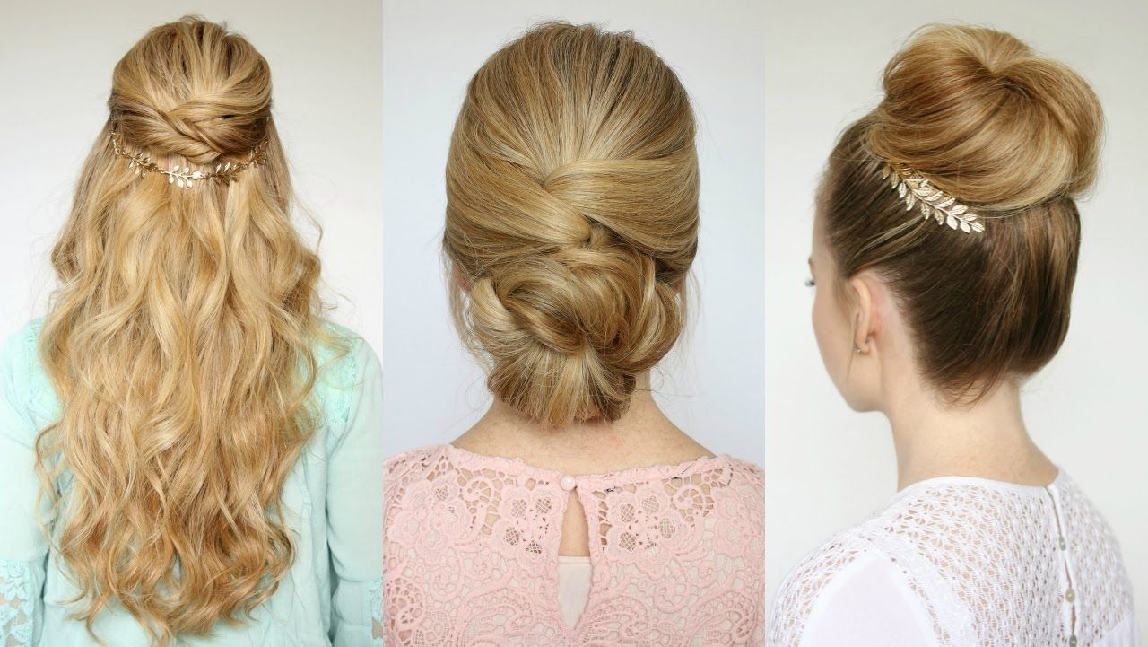 3 Easy Prom Hairstyles | Missy Sue – Youtube Inside Easy Hair Updo Hairstyles (View 14 of 15)