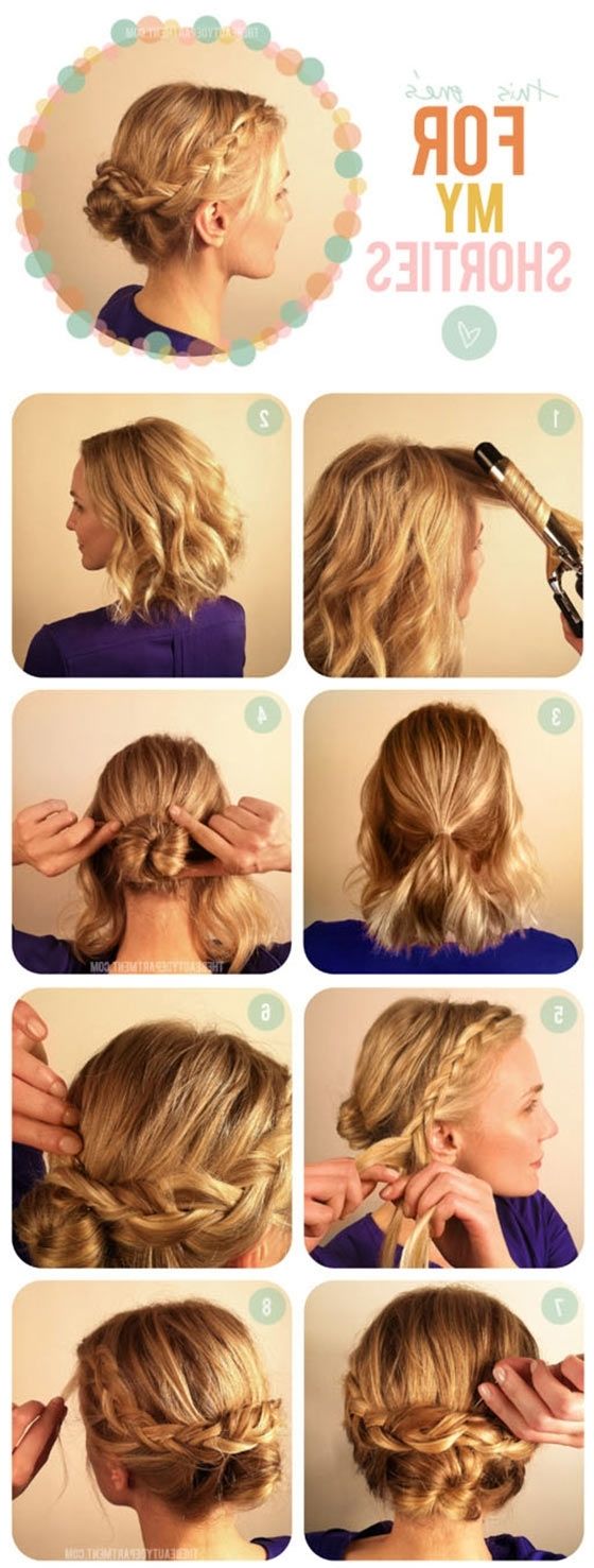 40 Quick And Easy Updos For Medium Hair Intended For Everyday Updos For Short Hair (View 2 of 15)