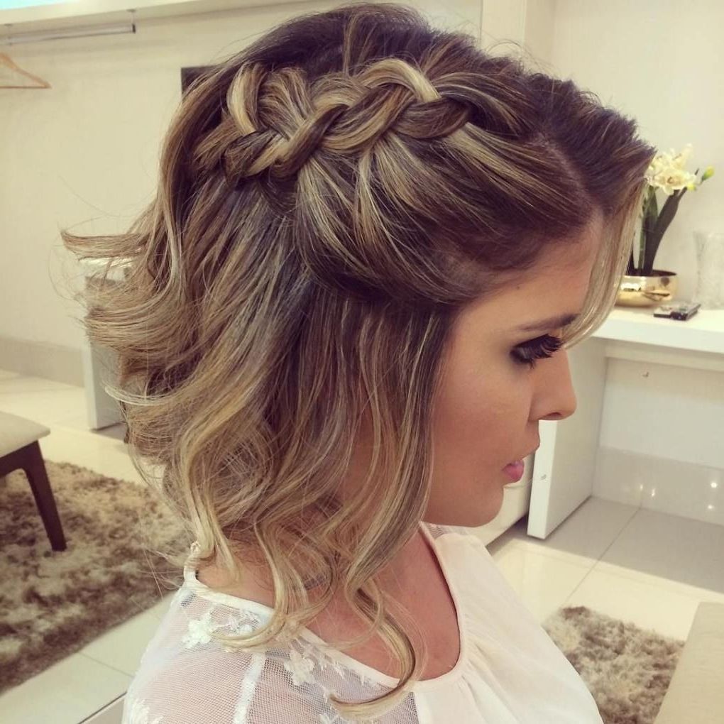50 Hottest Prom Hairstyles For Short Hair | Prom Hairstyles, Short In Short Hair Updo Hairstyles (View 10 of 15)