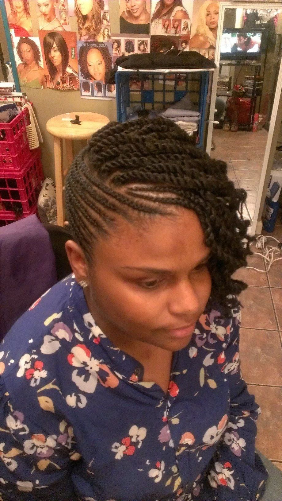 6 Ways To Rock Cornrows Without Looking Like A Tween | Natural Regarding African American Flat Twist Updo Hairstyles (View 15 of 15)