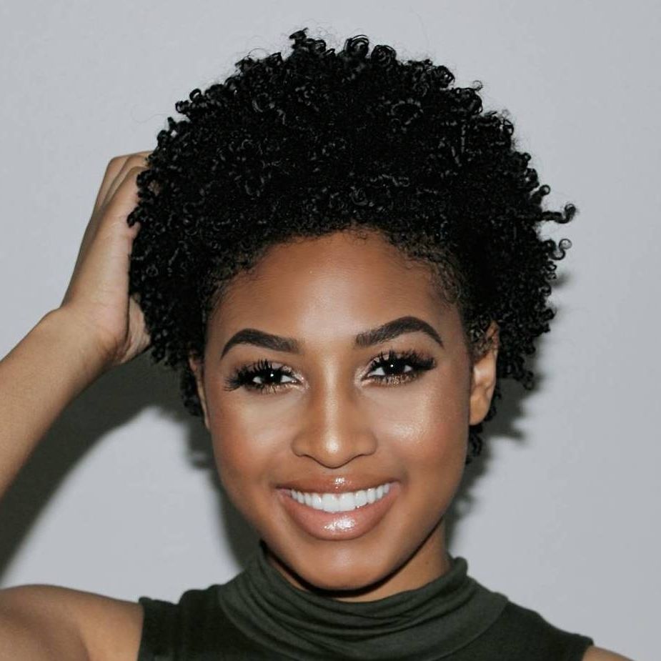 75 Most Inspiring Natural Hairstyles For Short Hair In 2018 With Regard To Natural Curly Updos For Black Hair (View 11 of 15)