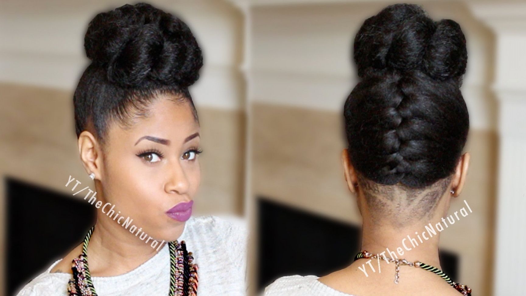 African American Updos Hairstyles Fab French Braided Bun Updo [on For Updo Hairstyles For African American Long Hair (View 7 of 15)
