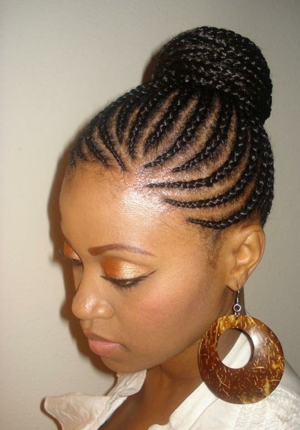 Awesome Hair Braided Bun Hairstyles Picture Of Black Styles And Updo Inside Black Braided Bun Updo Hairstyles (View 3 of 15)