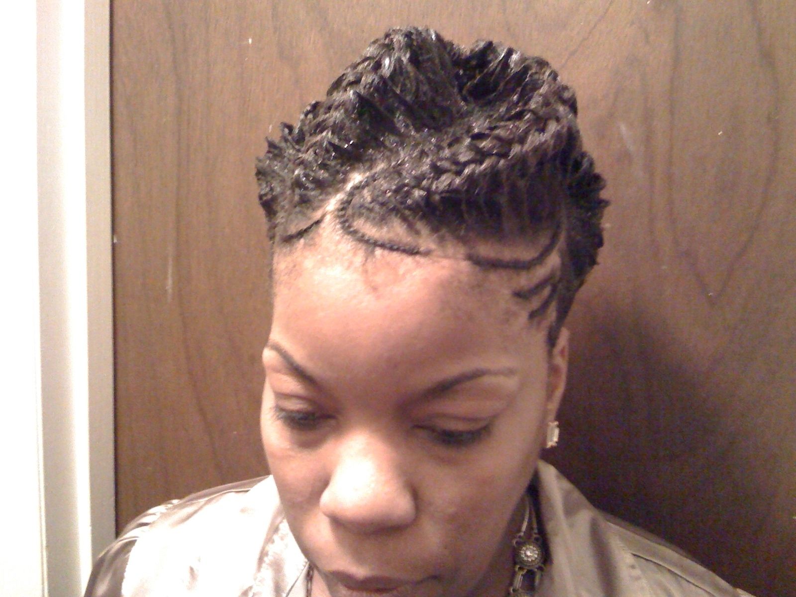 Back Images For Goddess Braids Updo Hairstyles Black Women | Medium With Black Braids Updo Hairstyles (View 10 of 15)