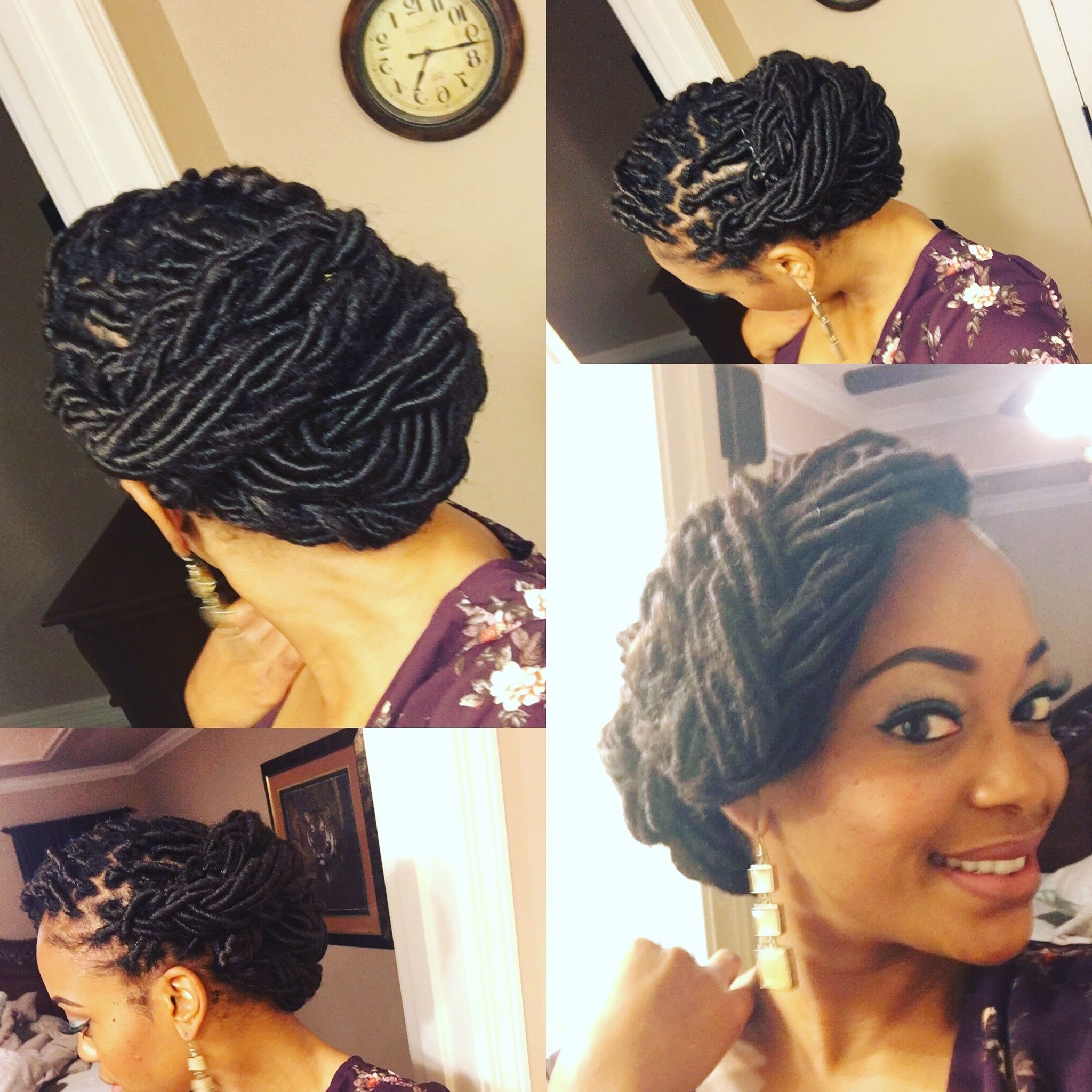Beautiful Loc Updo | Goddess Loc Style | Locsdreadsnappyroots With Regard To Lock Updo Hairstyles (View 5 of 15)