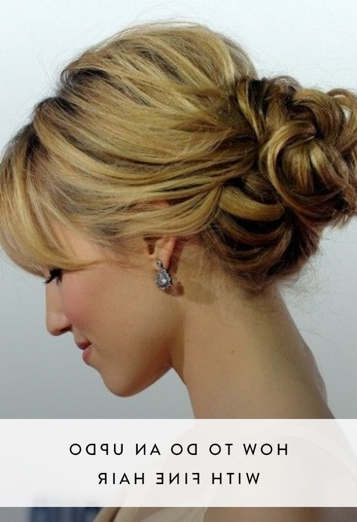 Best 25+ Fine Hair Updo Ideas On Pinterest | Updos For Fine Hair For Updos For Fine Hair (View 3 of 15)