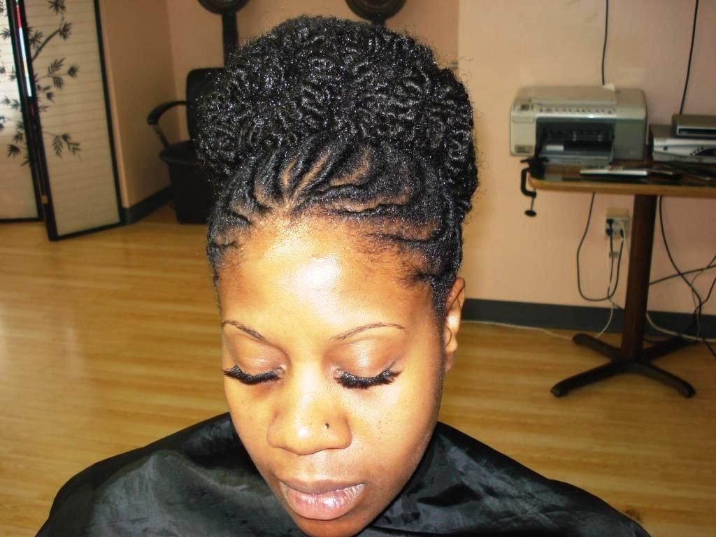 Braided Hairstyles For Black Women With Short Hair – Hairstyle For With Regard To Braided Bun Updo African American Hairstyles (View 10 of 15)