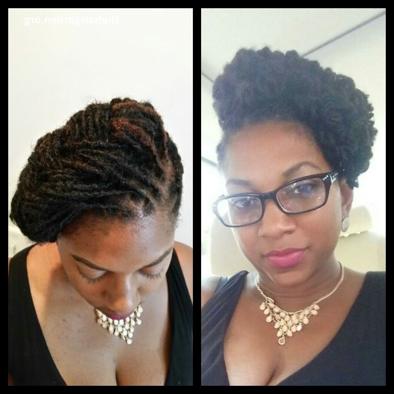 Braided Loc Updo: 1 Style, 2 Beautiful Options! – The Hair Garden Within Updo Hairstyles For Long Locs (View 13 of 15)