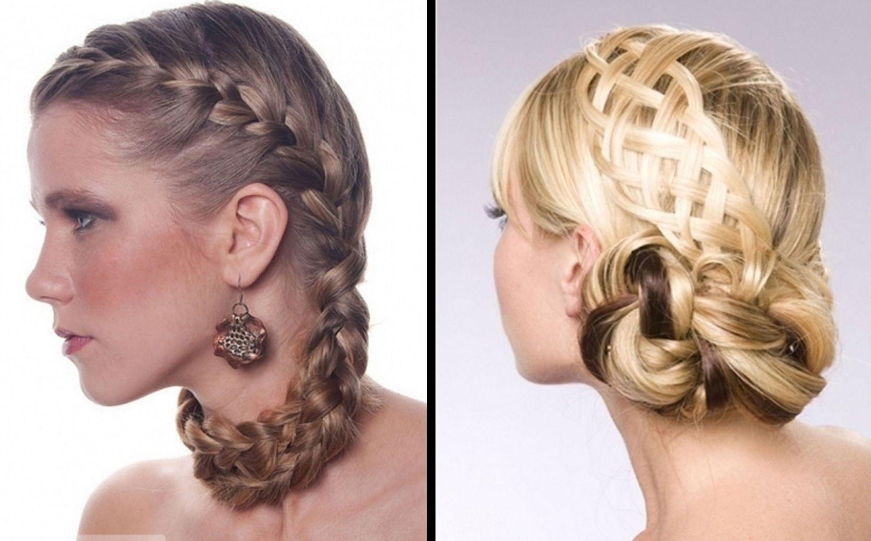Braided Updo Hairstyles Hair Salon Formal For Women | Medium Hair Throughout Braided Updo Hairstyles (View 6 of 15)