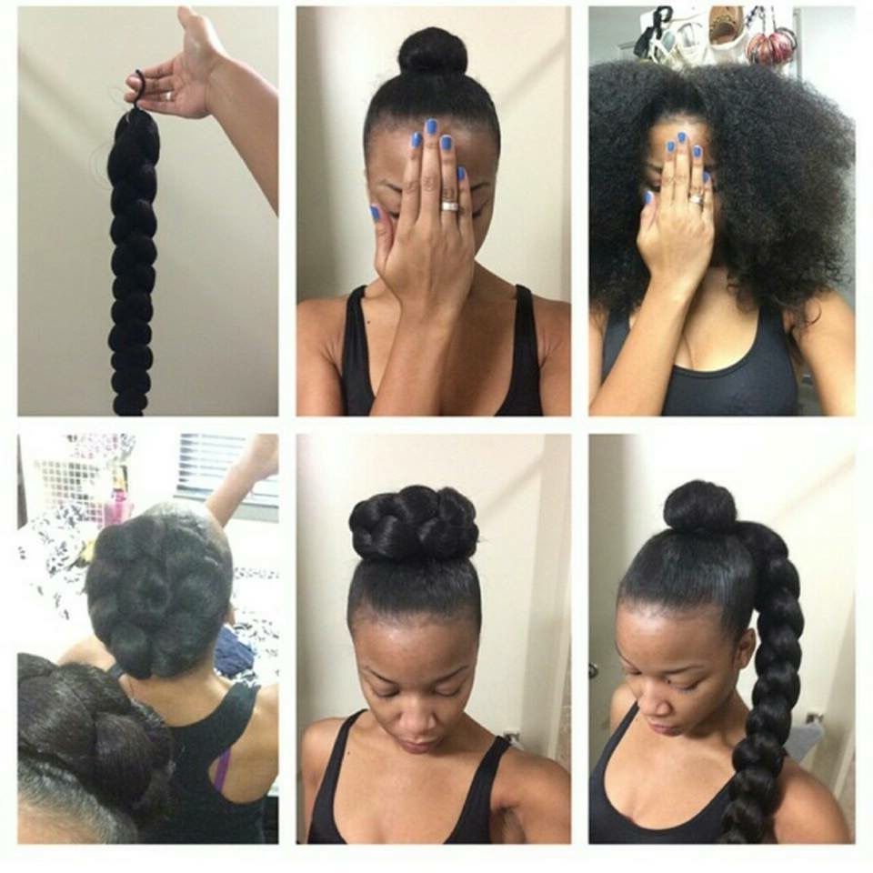 Bun #hair | Hair | Pinterest | Bun Hair, Hair Style And Natural With Updo Hairstyles With Weave (View 1 of 15)