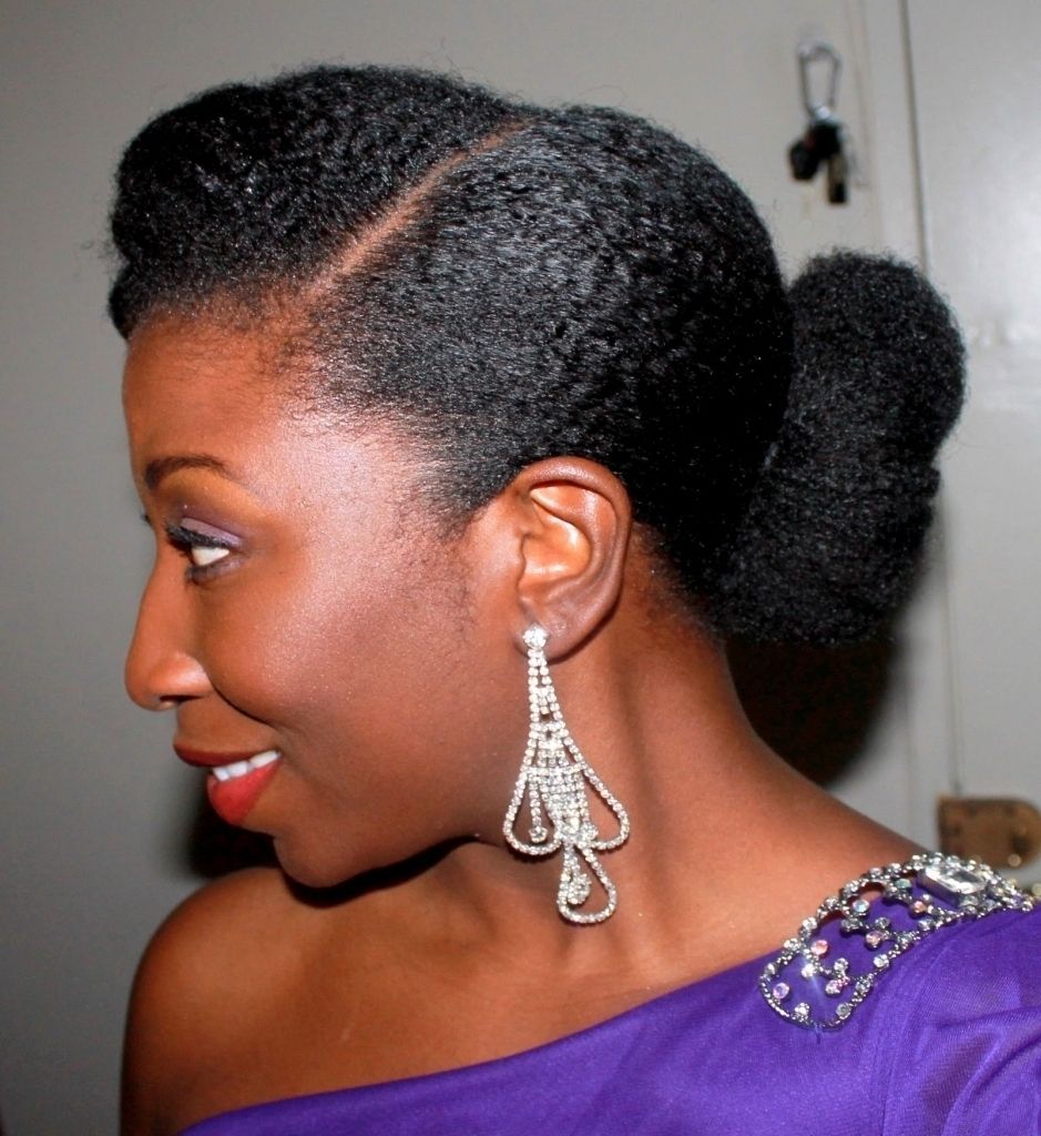Classy Natural Black Hairstyle Updo Hairstyles For Natural Black Intended For Natural Black Hair Updo Hairstyles (View 14 of 15)