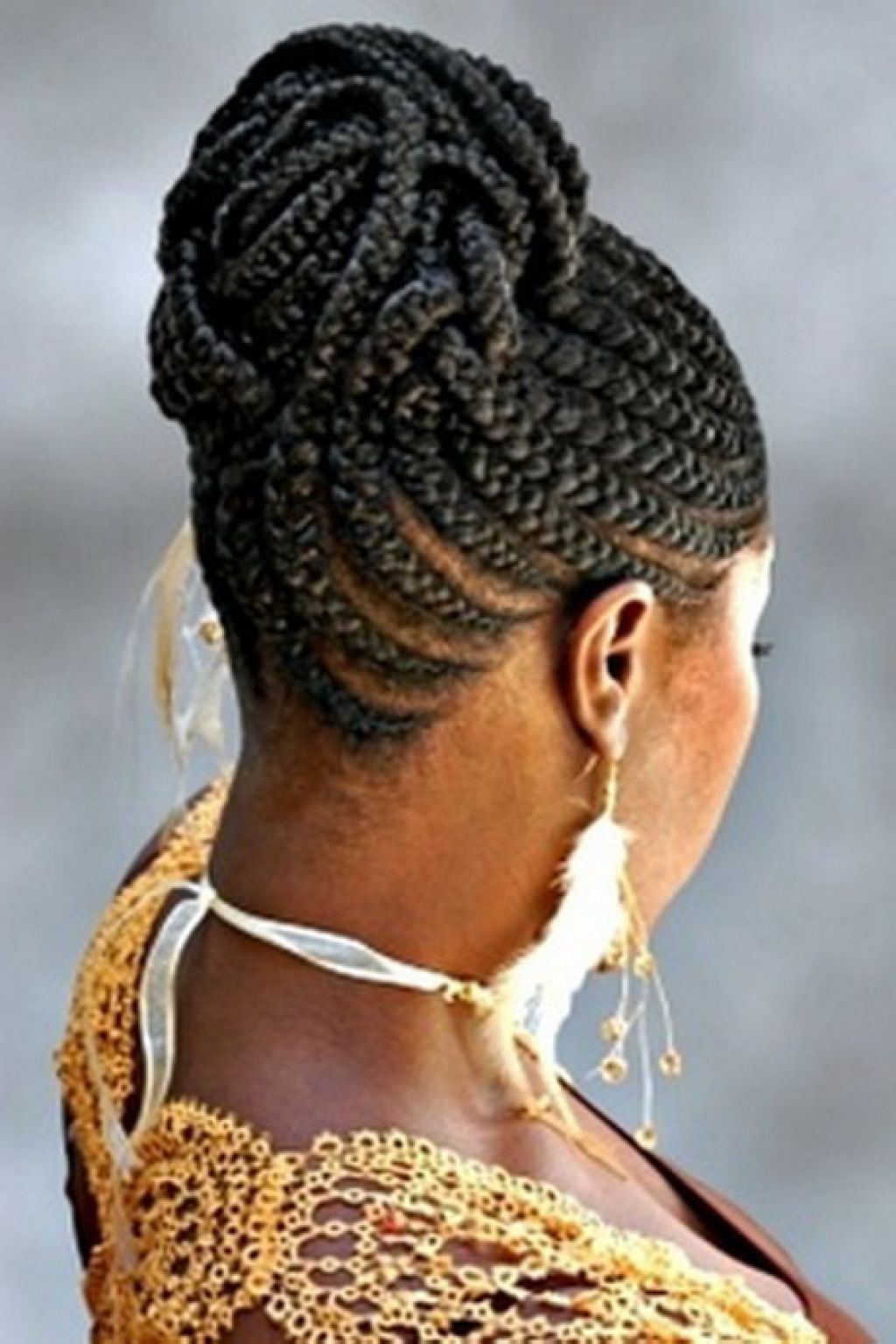 Cornrow Braid Styles African Braided Cornrow Hairstyles Women Black Intended For Scalp Braids Updo Hairstyles (View 4 of 15)