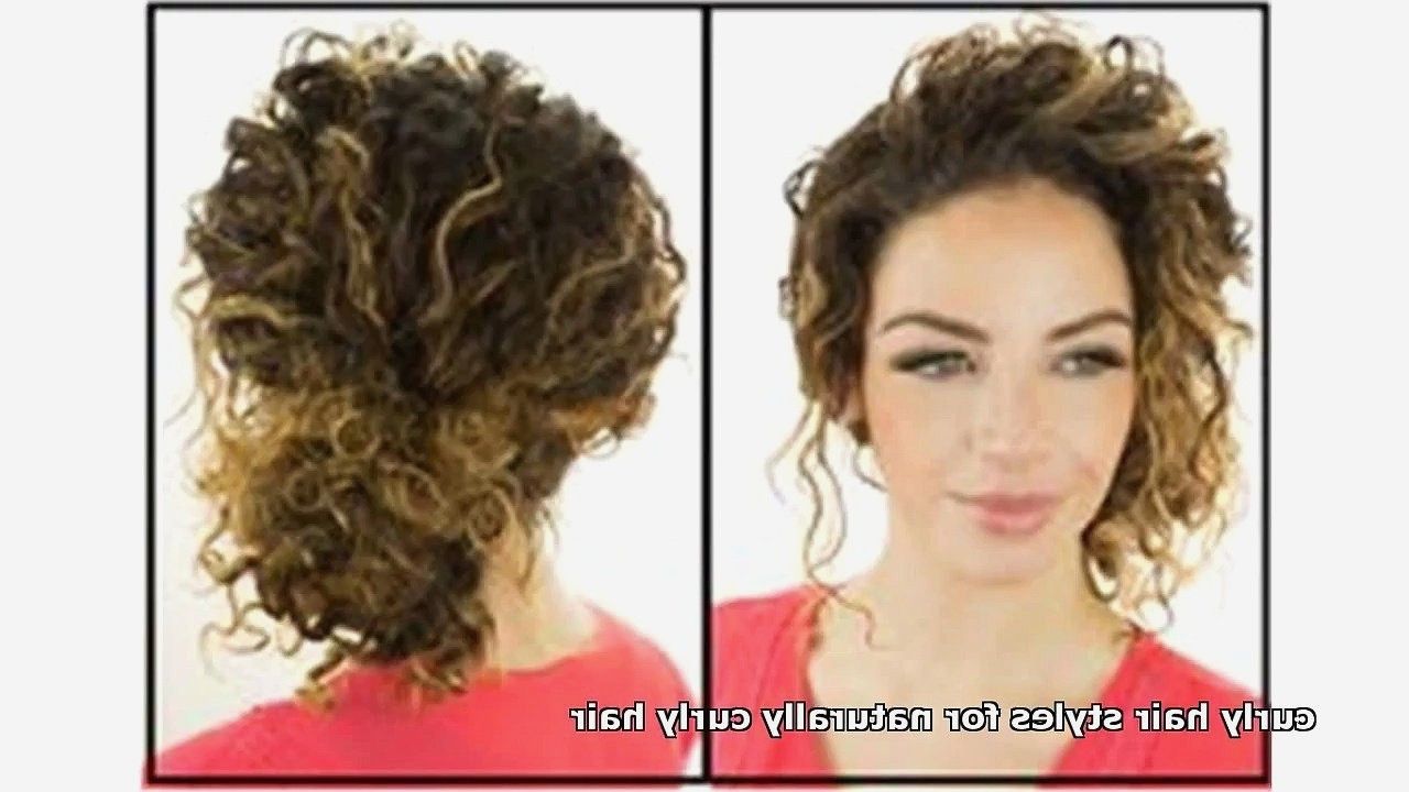 Curly Hairstyles : Awesome Naturally Curly Updo Hairstyles Inside Natural Curly Hair Updo Hairstyles (View 9 of 15)