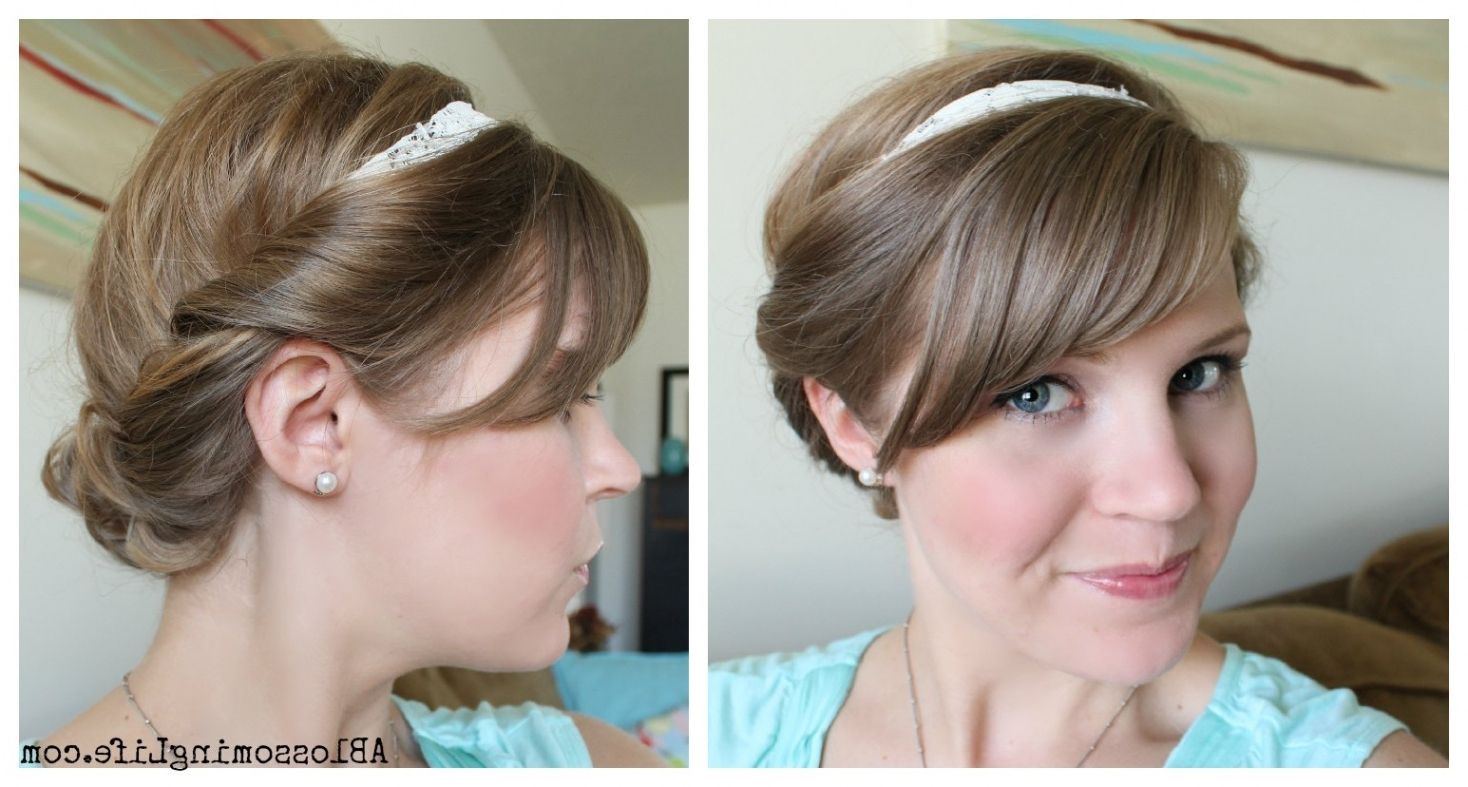 Cute Updo Hairstyles Short Hair Intended For Cute Updos For Short Hair (View 13 of 15)
