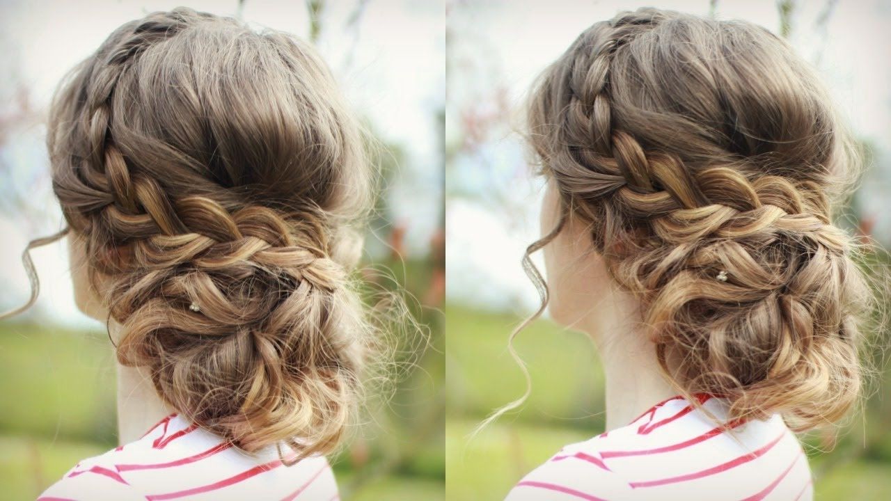 Diy Curly Updo With Braids | Messy Updo Prom | Braidsandstyles12 With Messy Updo Hairstyles For Prom (View 1 of 15)