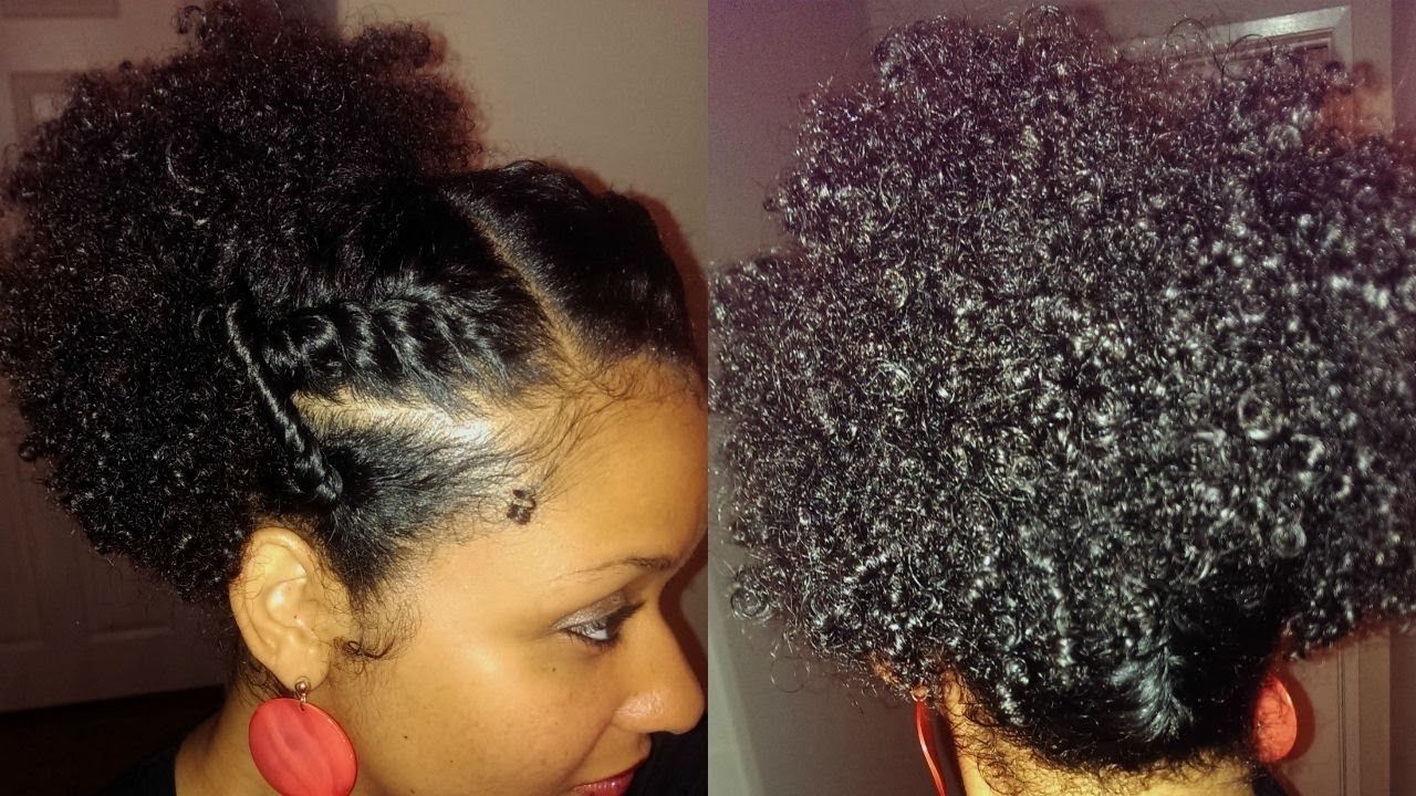 Easy Elegant Fun Wash & Go Updo On Natural Curly Hair – Youtube For Natural Curly Updo Hairstyles (View 1 of 15)