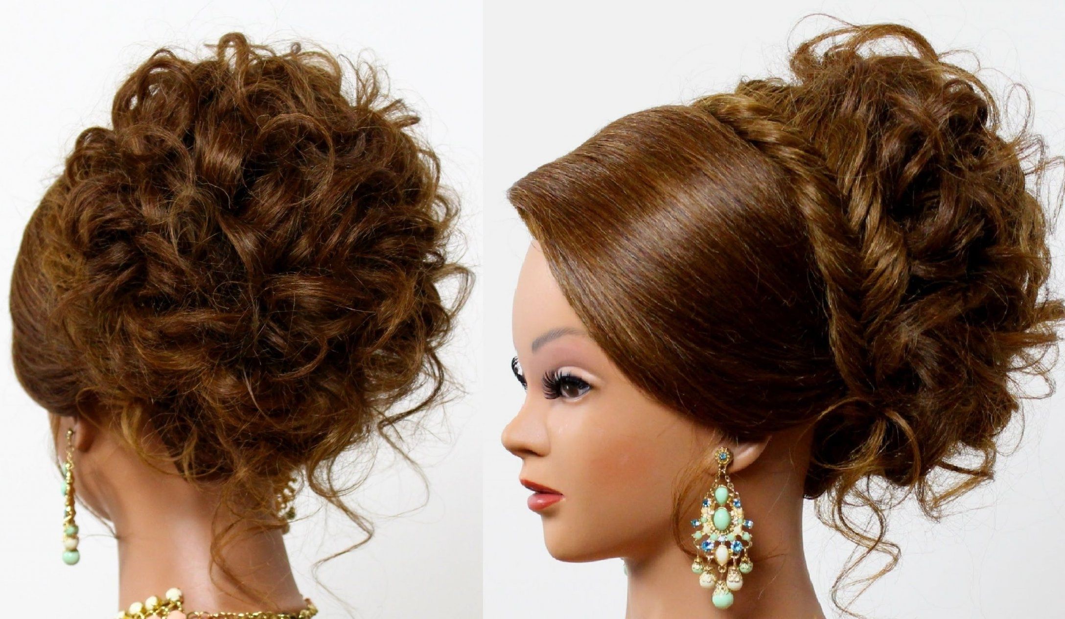 Hairstyle For Long Medium Hair. Bridal Prom Updo (View 12 of 15)