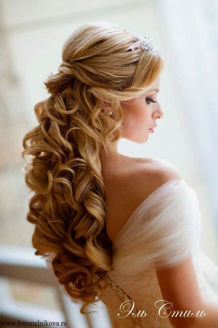 Half Up Wedding Hair Ideas For Bridal Back View Hairstyles Best With Wedding Updos For Thick Hair (View 4 of 15)