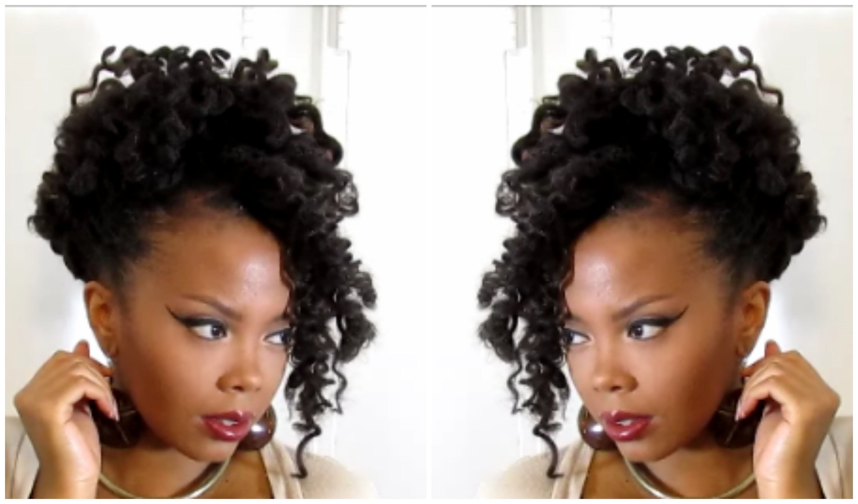 How To | Wear Your Marley Crochet Braids In A Natural Looking With Regard To Crochet Braid Pattern For Updo Hairstyles (View 8 of 15)