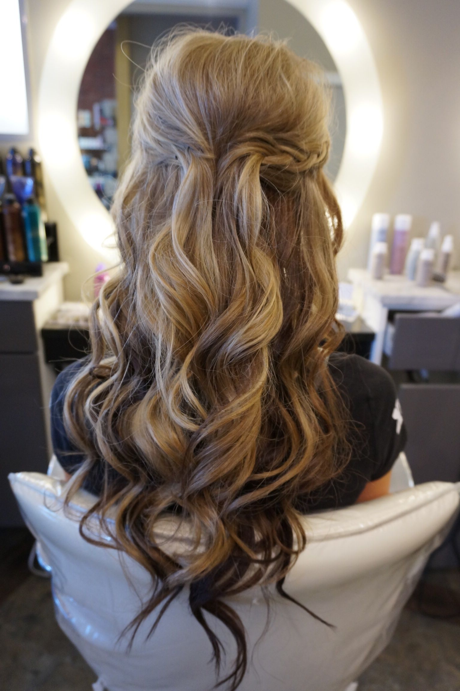 Long Hair With Loose Curls Perfect Half Up Half Down Style! Follow Regarding Curly Half Updo Hairstyles (View 1 of 15)