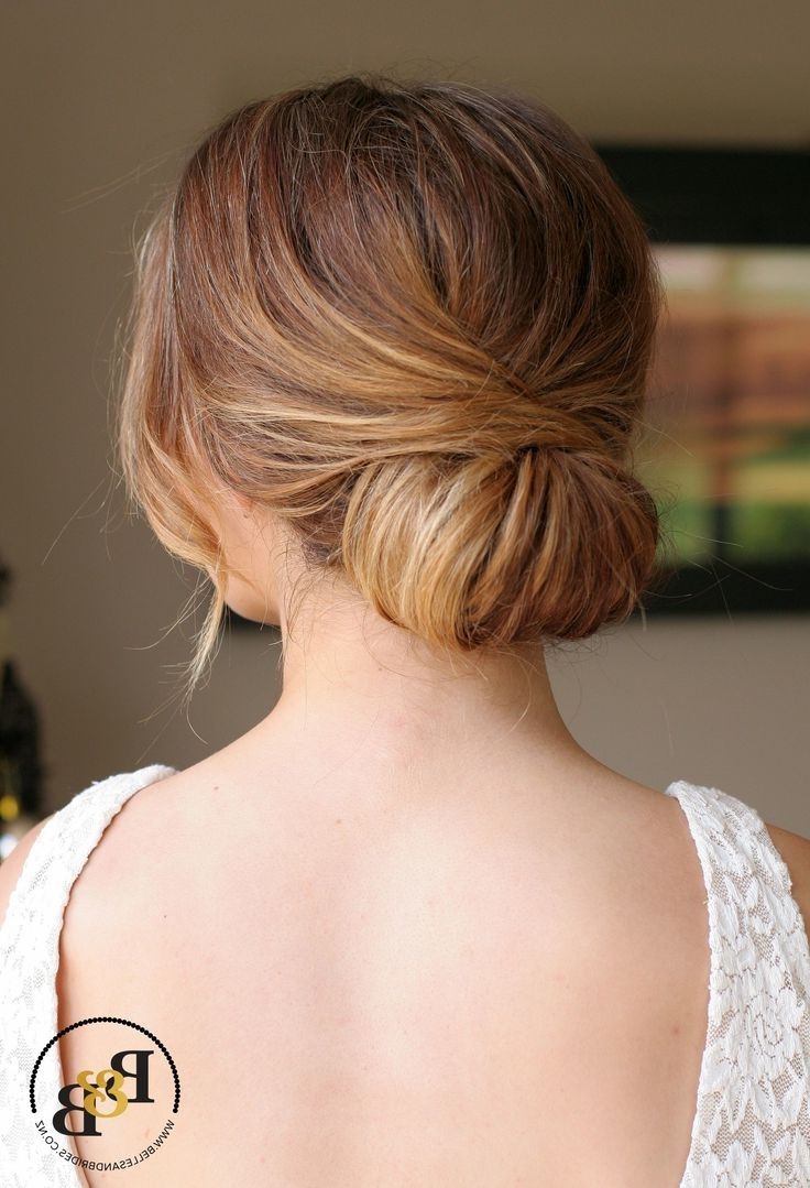 Messy Bunstyle For Weddingstyles Andcuts Low Elegant Bun Wedding Inside Wedding Bun Updo Hairstyles (View 9 of 15)