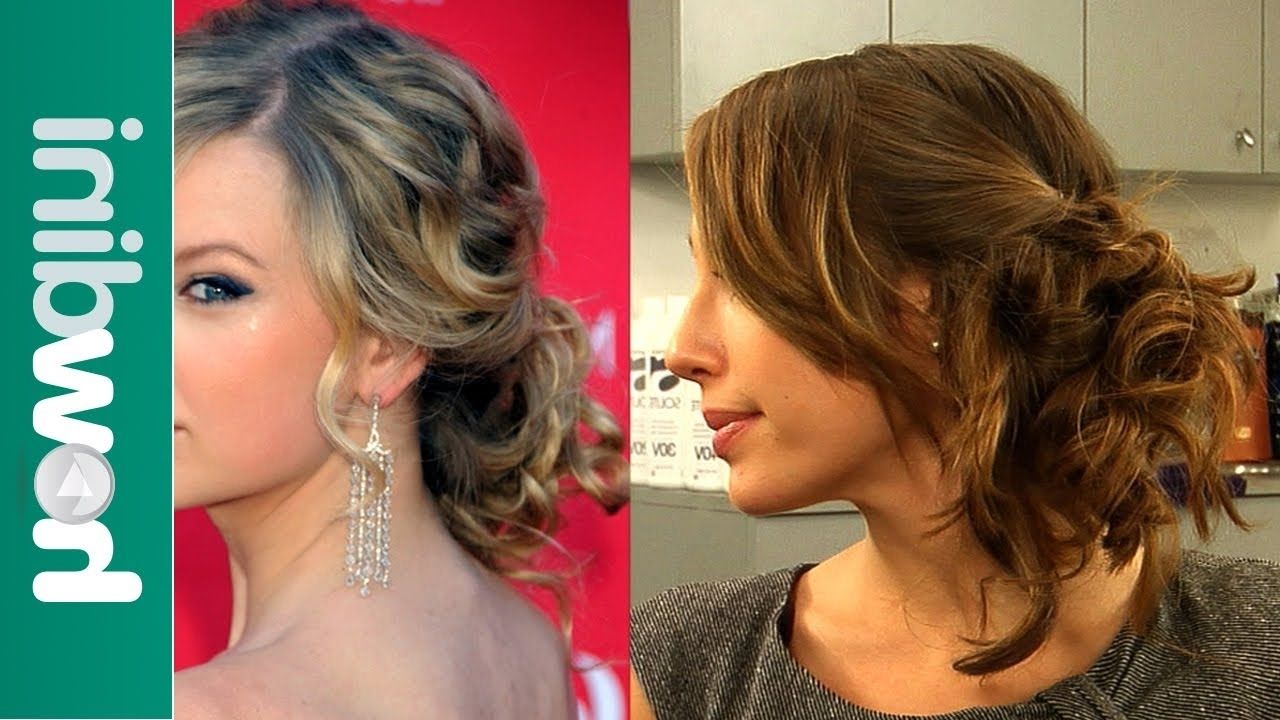 Messy Updo Hairstyles: How To Do Taylor Swift's Messy Side Swept Intended For Messy Updo Hairstyles (View 5 of 15)