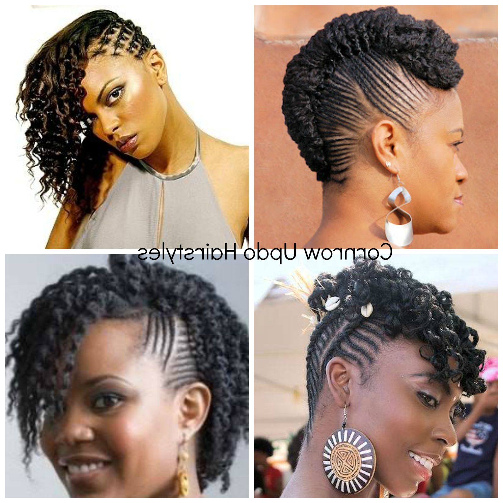 Natural Hair Cornrow Updos: One Of The Dopest Protective Styles Ever In Updo Cornrow Hairstyles (View 13 of 15)