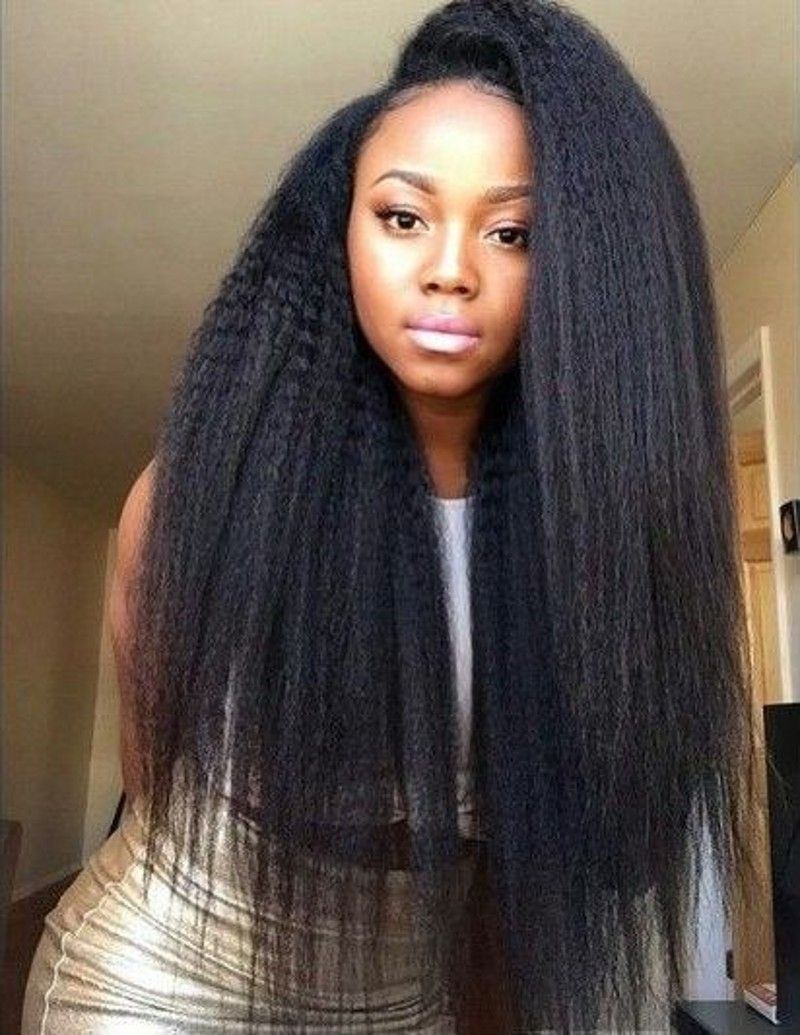 Natural Hairstyles For Long Hair Black Women With Relaxed Stock Pertaining To Updos For Long Natural Hair (View 3 of 15)