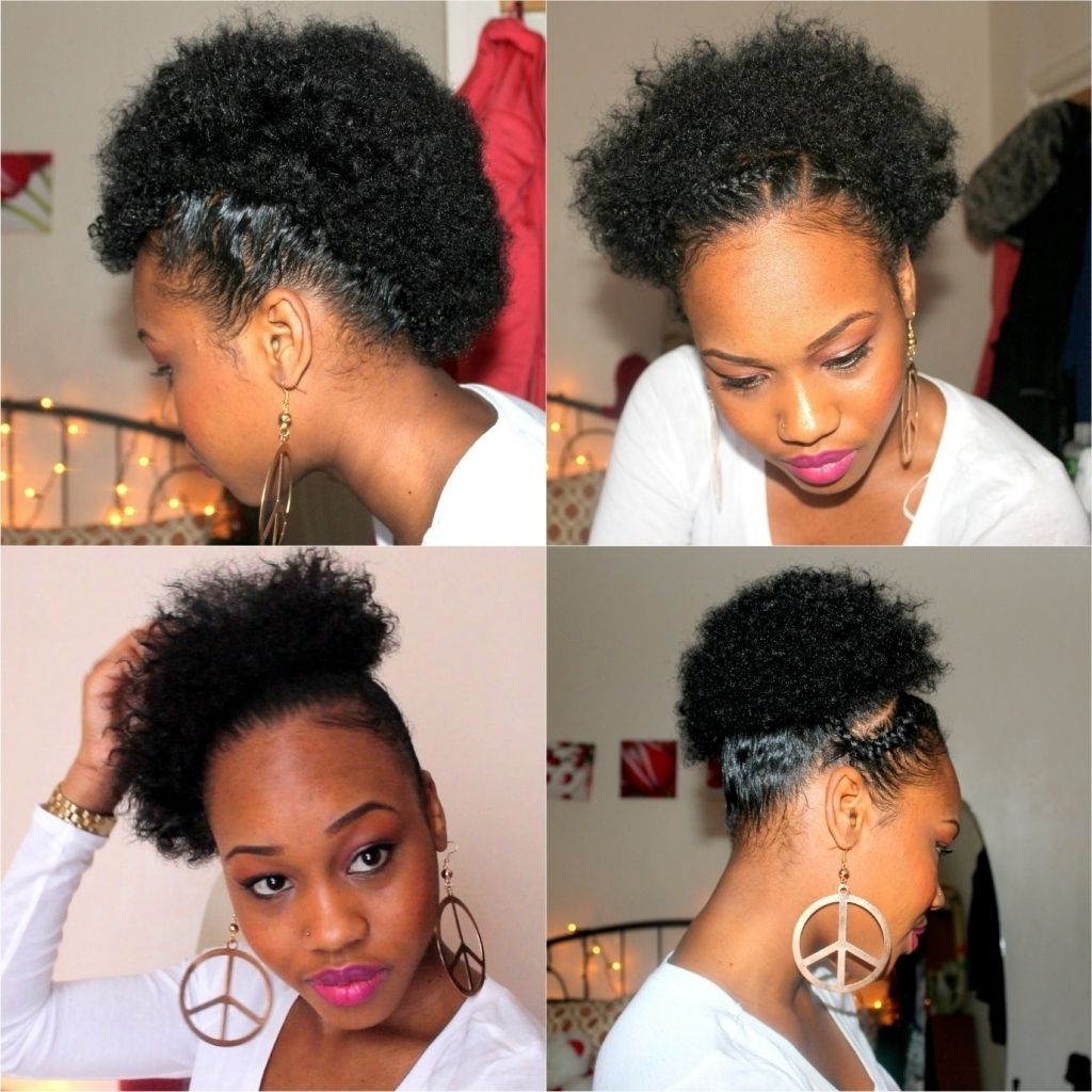 Natural Hairstyles Updos For Short Hair 21 Four Quick Easy Styles Within Natural Hair Updos For Short Hair (View 7 of 15)