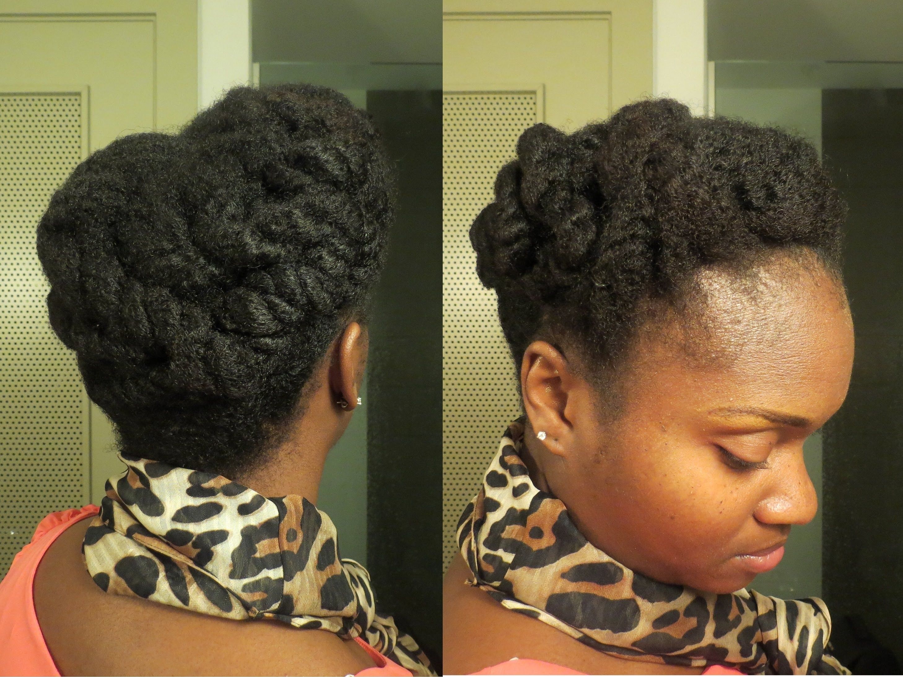 Natural Twist Updo Hairstyles Natural Hair Style Quickie Chunky Pertaining To Chunky Twist Updo Hairstyles (View 15 of 15)