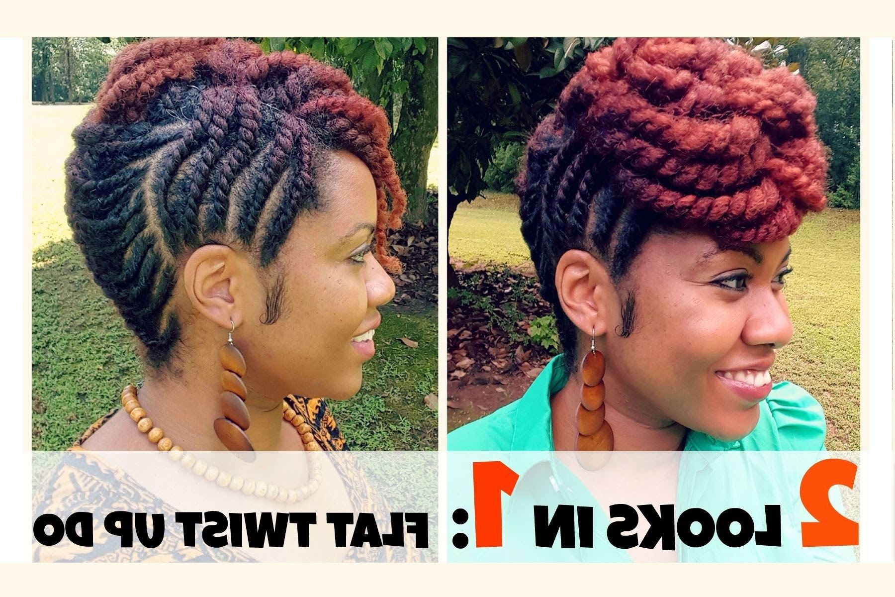 Naturally Michy | Flat Twist Updo Hairstyles – Youtube With Regard To Flat Twist Updo Hairstyles (View 4 of 15)