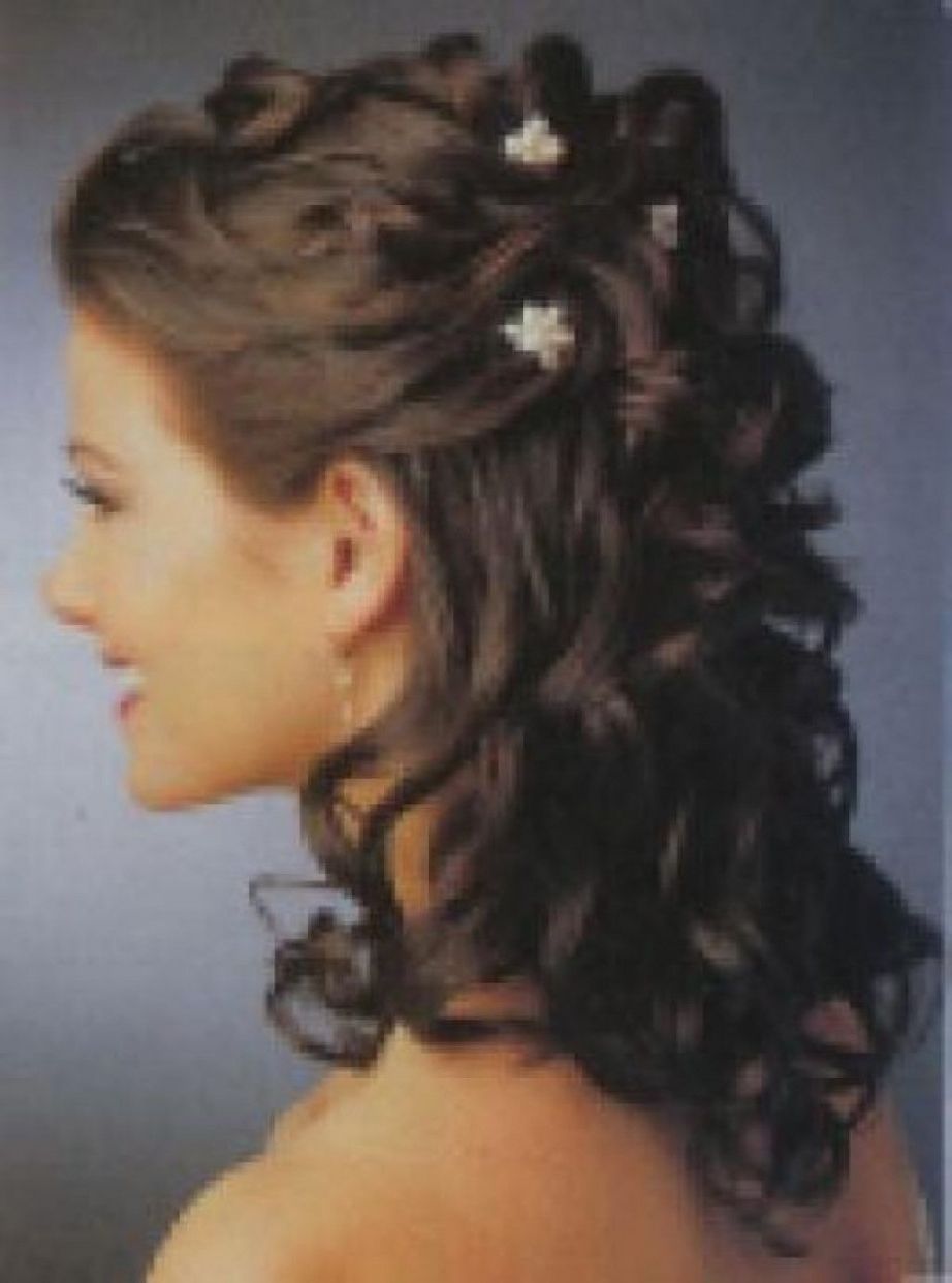 Partial Updos For Medium Length Hair Wedding – Girly Hairstyle Regarding Partial Updo Hairstyles (View 5 of 15)