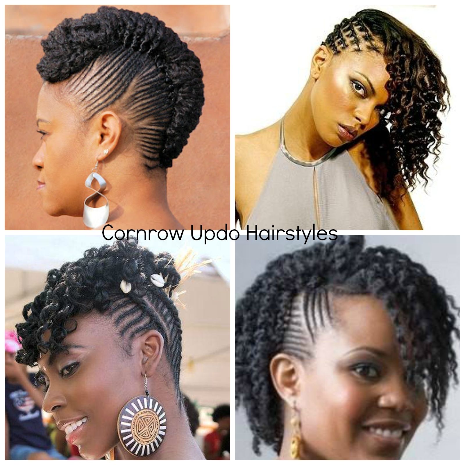 Photo: African American Cornrow Updo Hairstyles Natural Hair Cornrow Regarding Updo Hairstyles For Natural Hair African American (View 7 of 15)