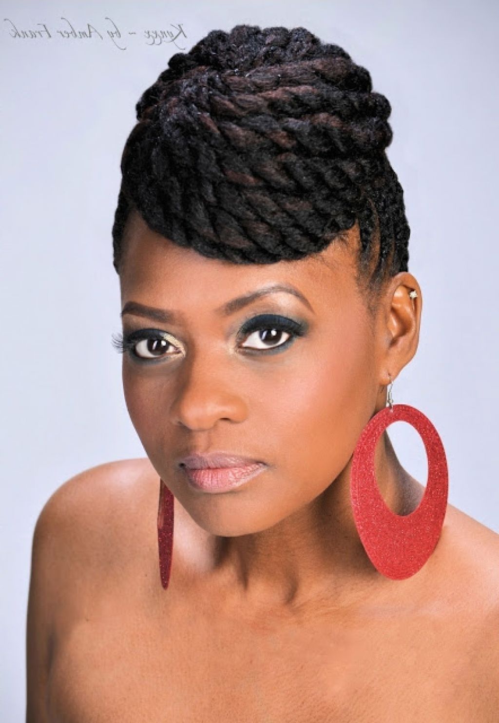 Photo: African Braid Updo Hairstyles Black Braid Hairstyles With African Braid Updo Hairstyles (View 9 of 15)