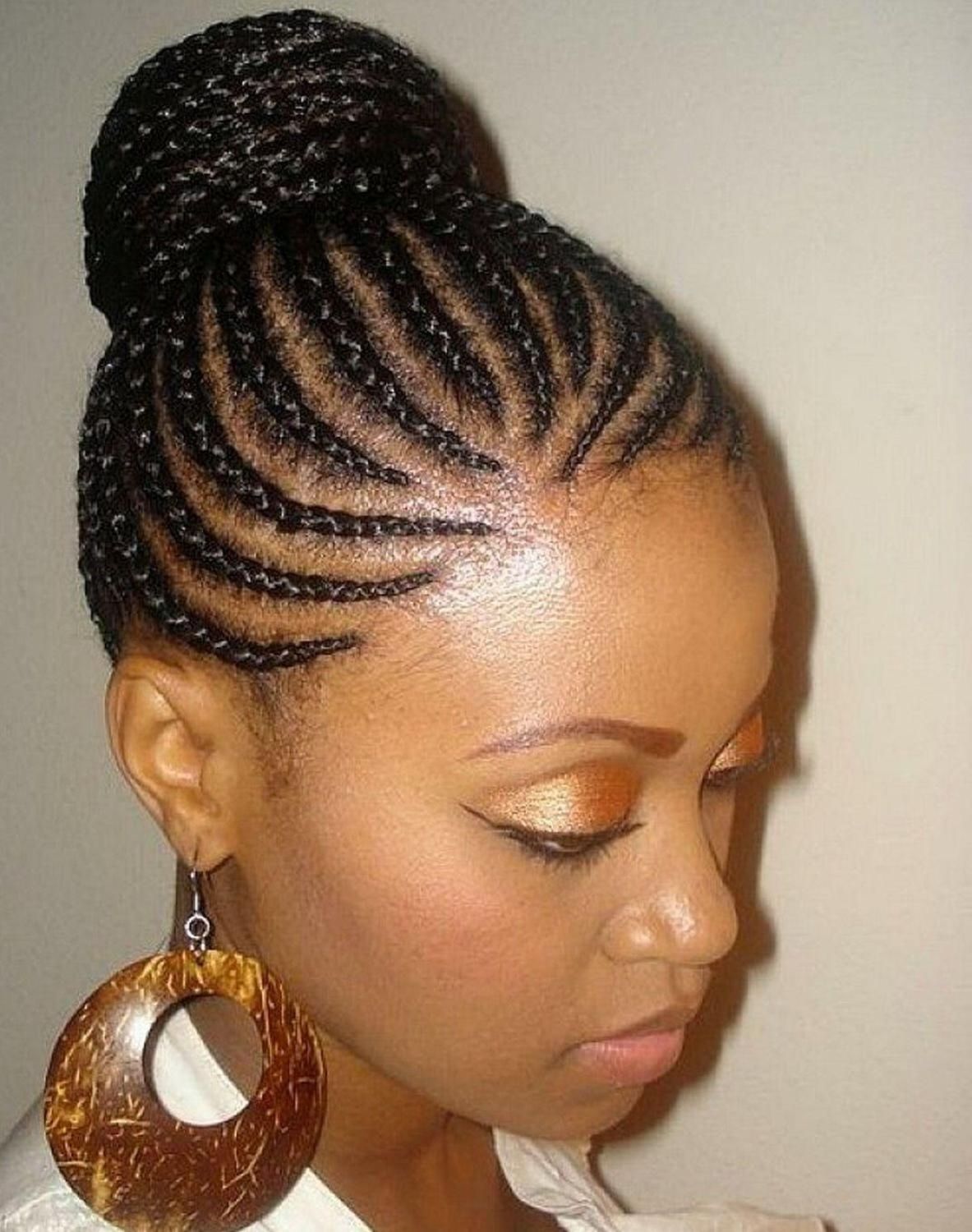 Photo: African Braid Updo Hairstyles Braided Updo Hairstyles For Intended For Urban Updo Hairstyles (View 8 of 15)