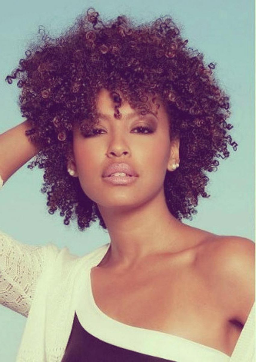 Pictures Of Natural Short Curly Hairstyles For Black Women Throughout Natural Curly Updos For Black Hair (View 15 of 15)