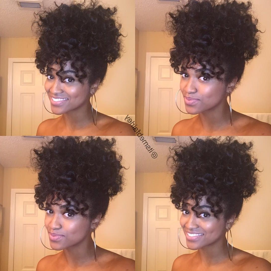 Ponytail & Bangs ❤ (from Twist Out/perm Rods)” | Natural With Regard To Updo Twist Out Hairstyles (View 13 of 15)