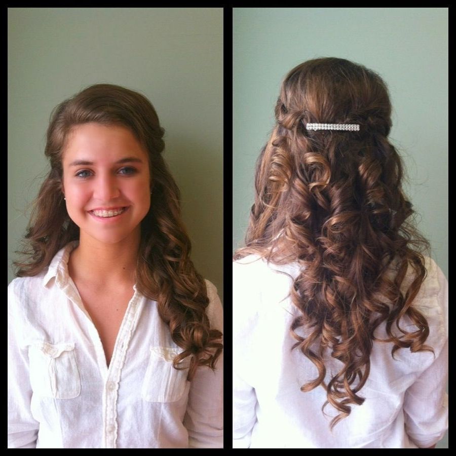 Prom Curls Great For Strapless Dresses (updo) Or Wedding Hairstyle With Regard To Updo Hairstyles For Strapless Dress (View 7 of 15)