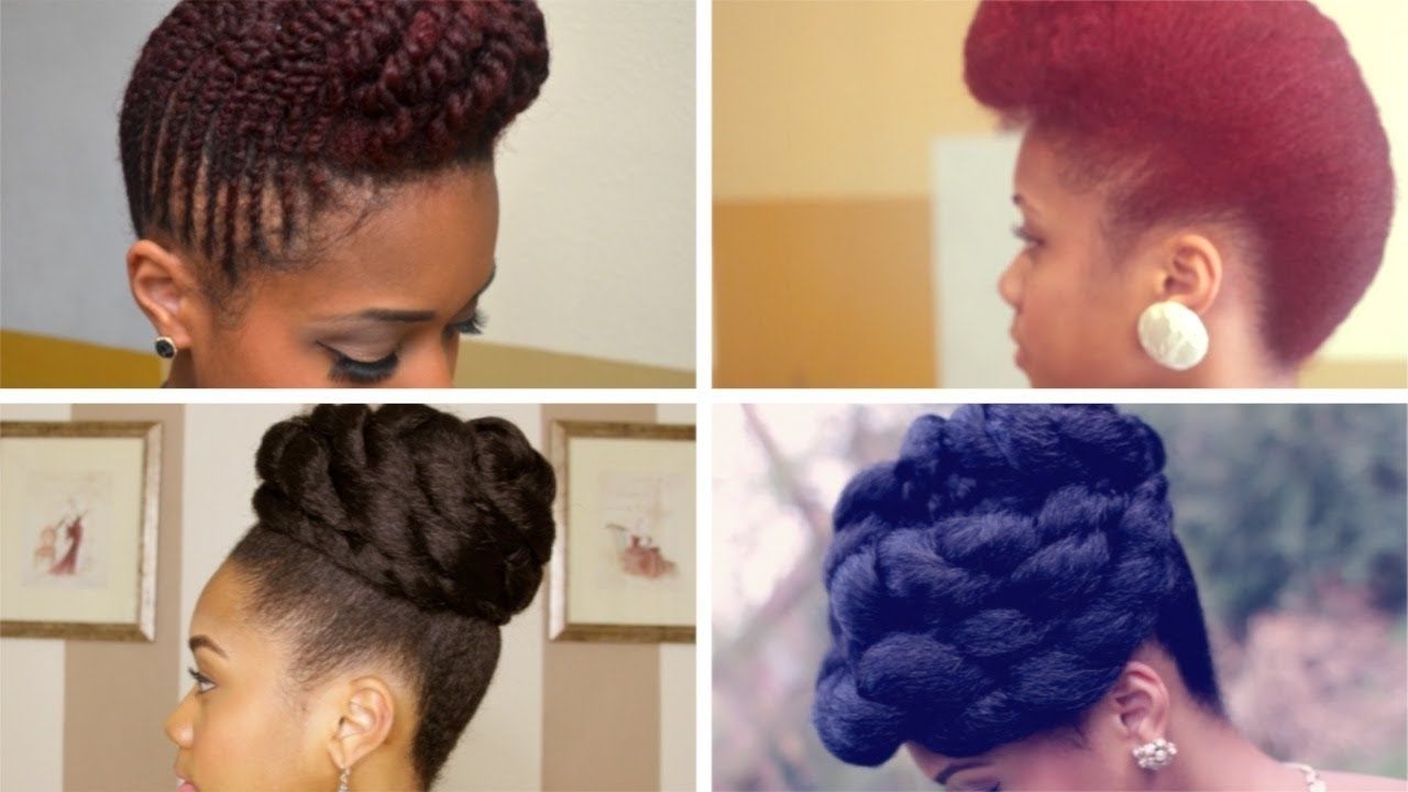 Prom Formal Updo Hairstyles On Natural Hair – Youtube Inside Natural Hair Updo Hairstyles (View 1 of 15)