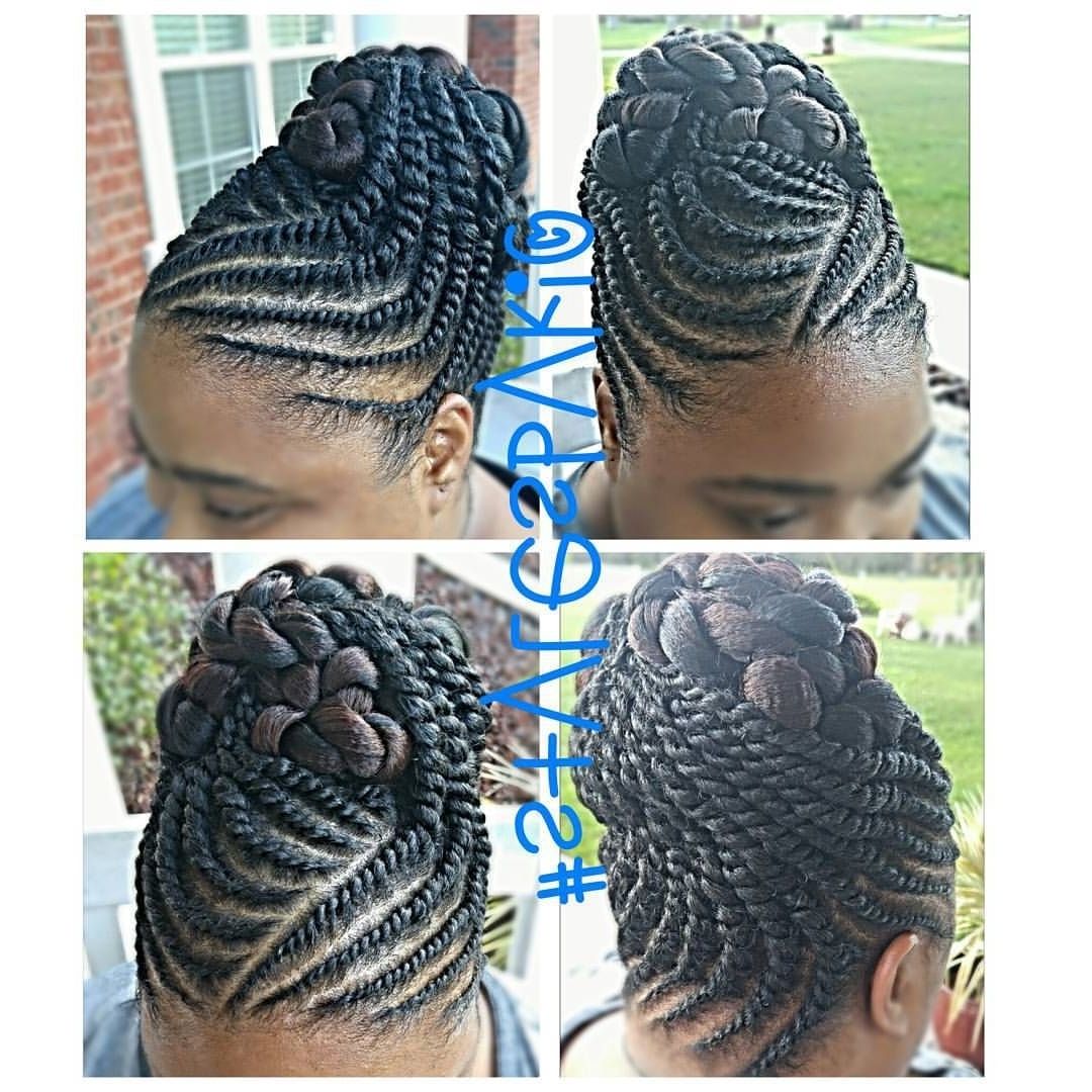 See This Instagram Photo@kiabia87 • 110 Likes | Natural Hair In Stuffed Twist Updo Hairstyles (View 13 of 15)