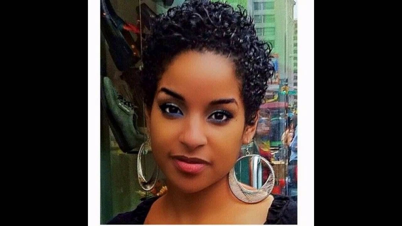 Short Hairstyles Black Hair – Youtube Regarding Updos For Short Hair For African American (View 4 of 15)