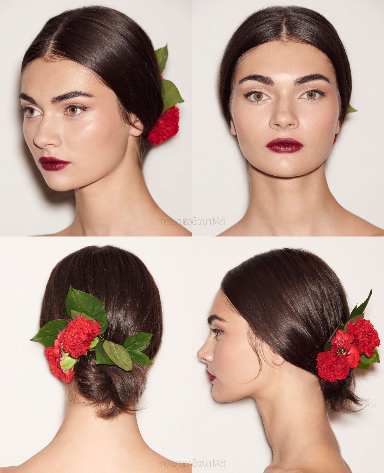 Simple Spanish Inspired Updo: Redken At Dolce & Gabbana Spring 2015 For Spanish Updo Hairstyles (View 1 of 15)