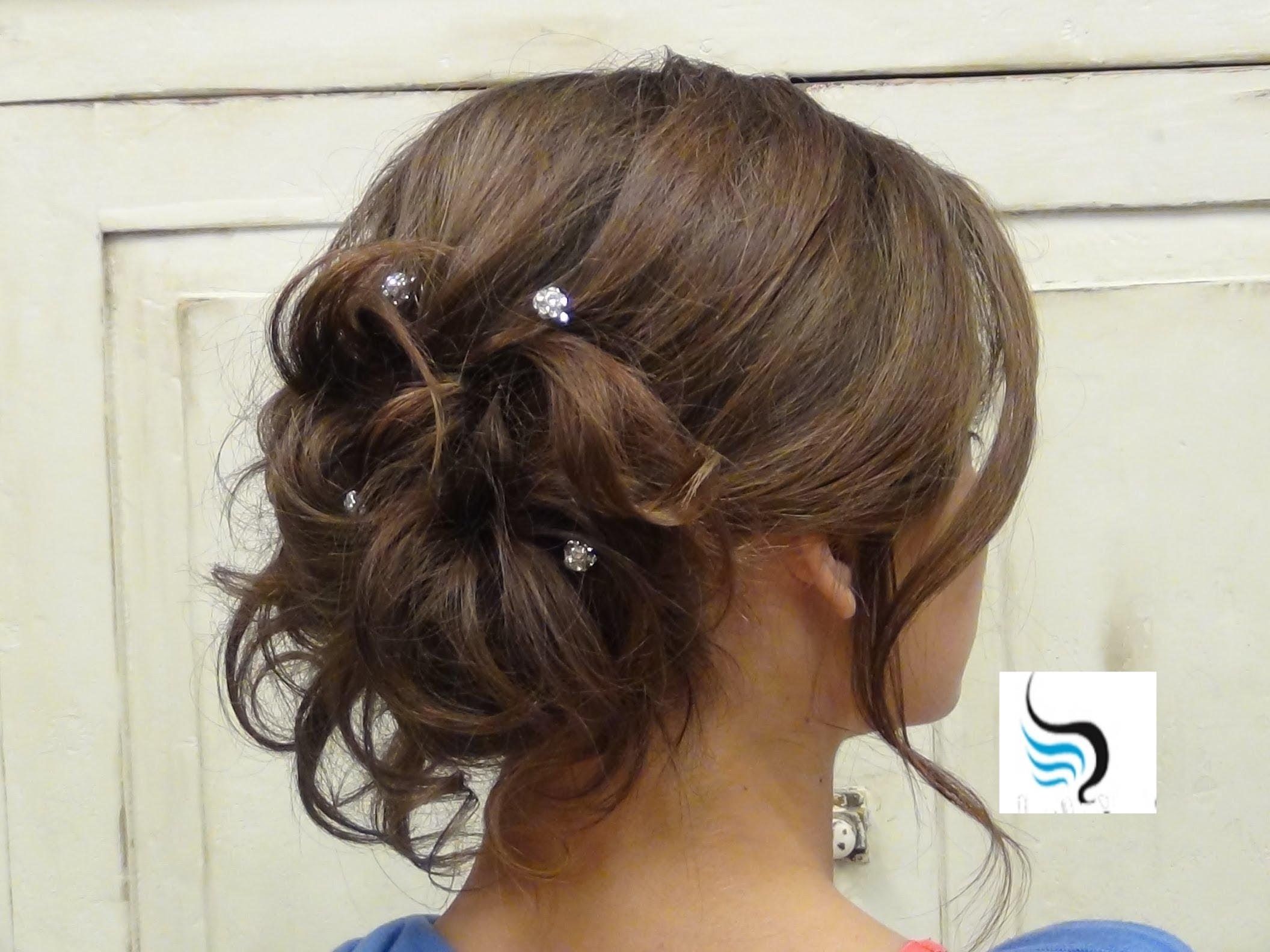 Soft Curled Updo) For Long Hair Prom Or Wedding Hairstyles – Youtube Pertaining To Curly Updo Hairstyles (View 5 of 15)