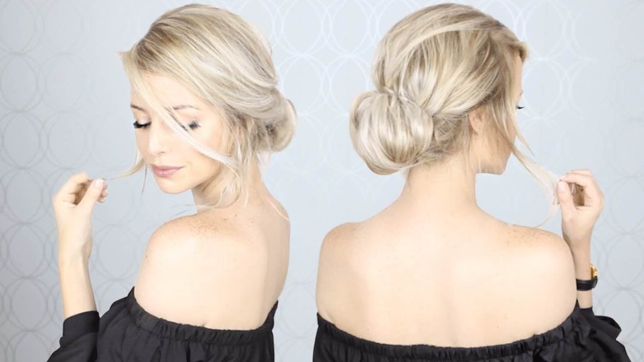 Super Simple Updo | Perfect For Long, Medium, And Short Hair – Youtube With Cute Updo Hairstyles (View 3 of 15)